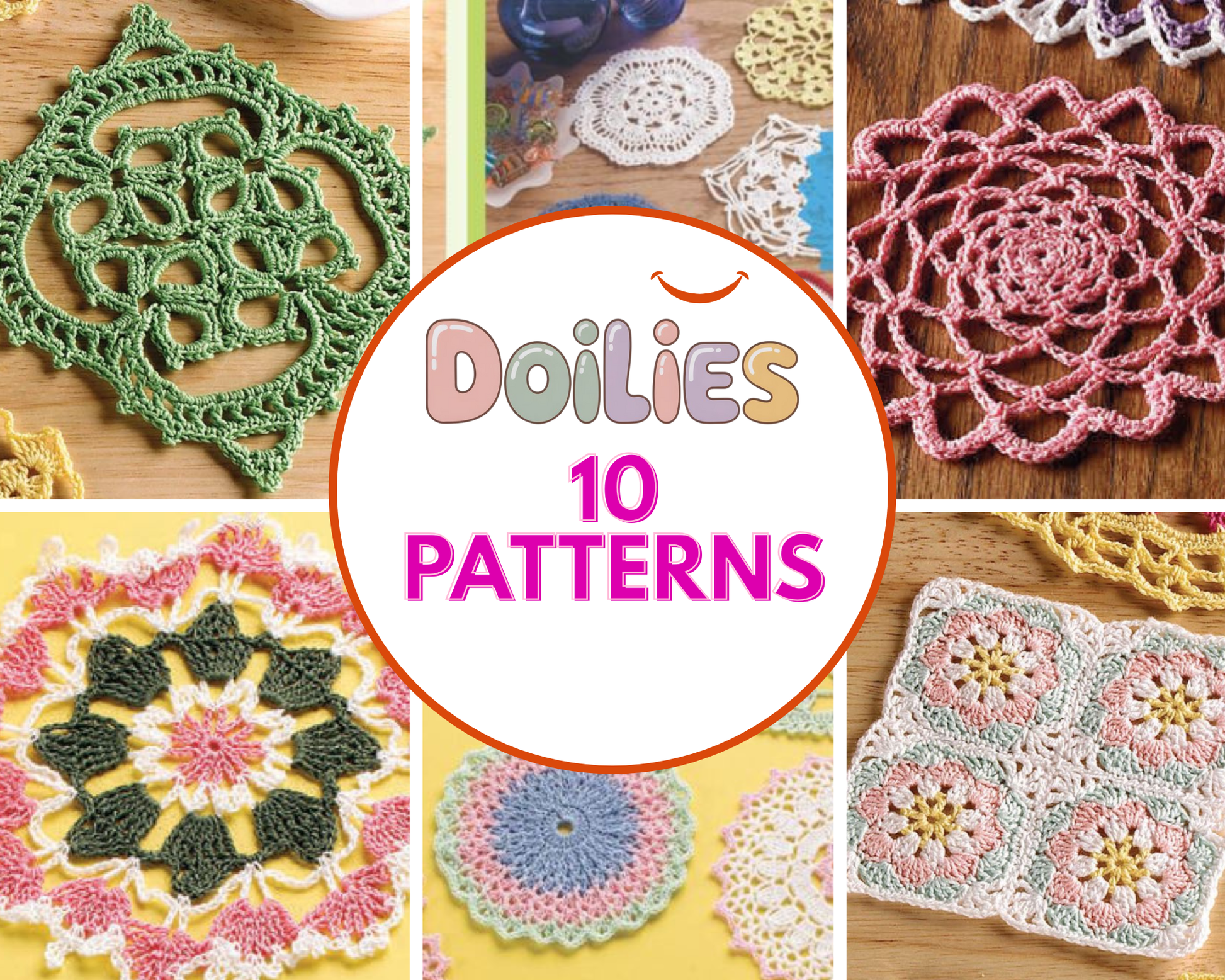 10 Doilies Patterns Pack - Complete Vintage Collection