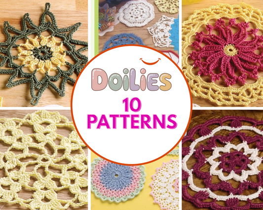 Vintage Doilies Sampler Pack - 10 Classic Patterns Collection