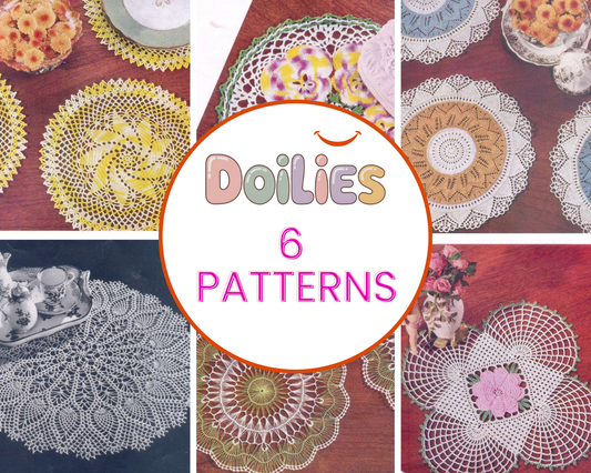Vintage Doilies Techniques Pack - 6 Pattern Styles Bundle